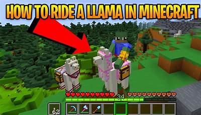 Minecraft How To Ride A Llama