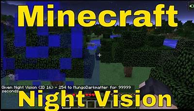 Minecraft Infinite Night Vision Command