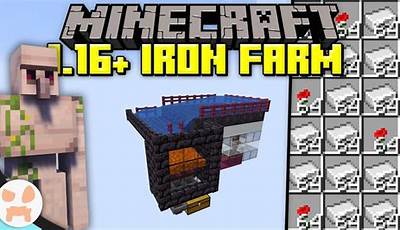 Minecraft Iron Farm Blueprint