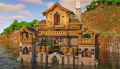 Minecraft Lake House Tutorial