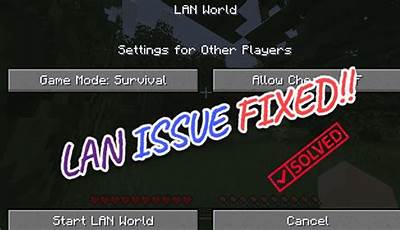 Minecraft Lan World Not Showing Up