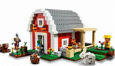 Minecraft Lego Red Barn