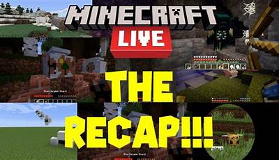 Minecraft Live Recap