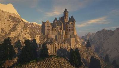 Minecraft Mountain Castle