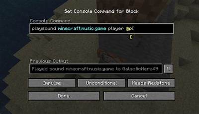 Minecraft Music Command