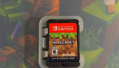 Minecraft Nintendo Switch Card