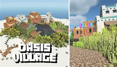Minecraft Oasis Build