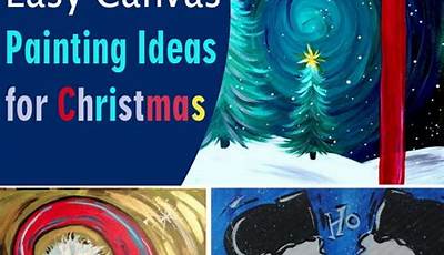 Mini Canvas Christmas Paintings Easy