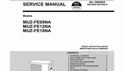 Mitsubishi Msz-Fe12Na User Manual