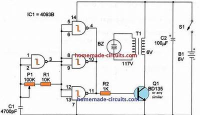 Monkey Repeller Circuit Diagram