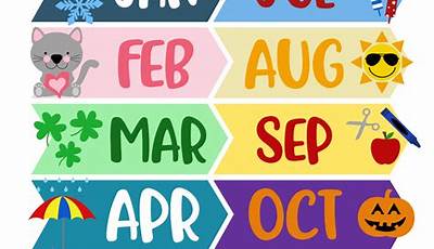 Months Of The Year Printables