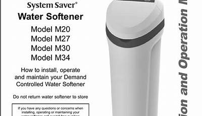 Morton System Saver Water Softener Manual