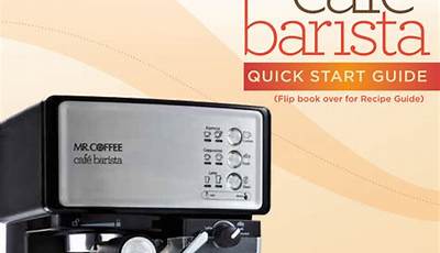 Mr Coffee Café Barista Manual Pdf