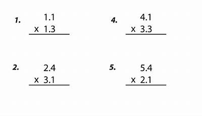 Multiplying Decimals Worksheets 5Th Grade