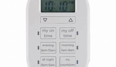 Mytouchsmart Indoor Digital Plug-In Timer Manual