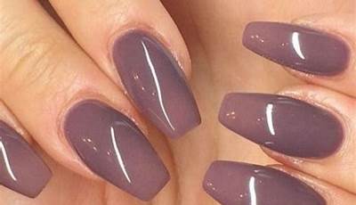 Nail Inspiration Solid Color Fall