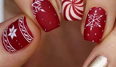 Nails Merry Christmas Holidays Art Ideas