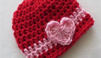 Newborn Crochet Valentine Hat
