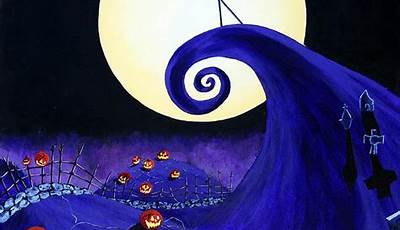 Nightmare Before Christmas Paintings On Canvas