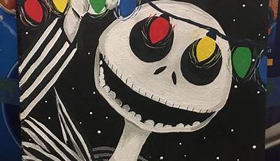 Nightmare Before Christmas Paintings On Canvas Easy