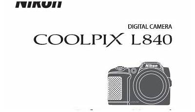 Nikon Coolpix L840 Manual