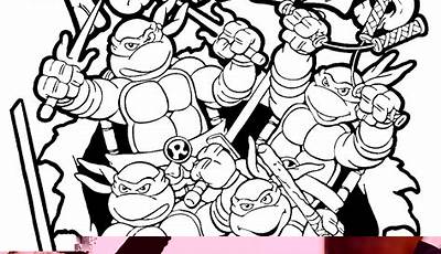 Ninja Turtle Printable Coloring Pages