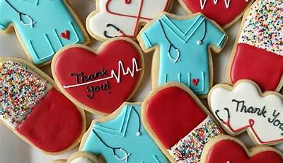 Nurse Valentine Cookies