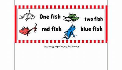 One Fish Two Fish Printables