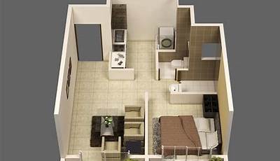 One Room Apartment Layouts