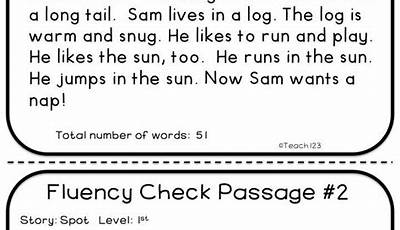 Oral Reading Fluency Passages 3Rd Grade