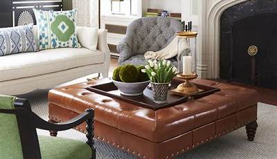 Ottoman Coffee Table Styling Decorating Ideas