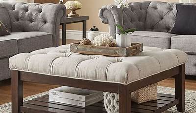 Ottoman Coffee Table Upholstered