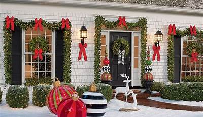 Outside House Decorating Ideas For Christmas