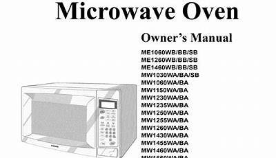 Owners Manual Samsung Microwave