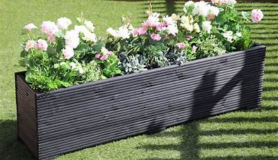 Painted Wooden Garden Planters Uk