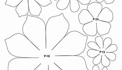 Paper Flower Templates Printables