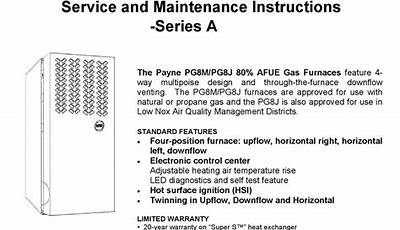 Payne Pg95Sas Installation Manual