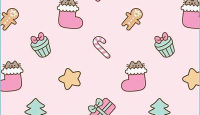 Pink Christmas Wallpaper Kawaii