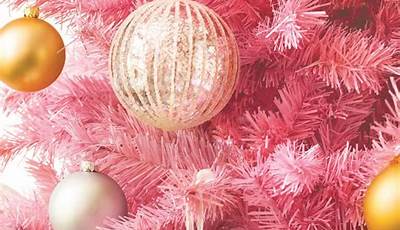 Pink Christmas Wallpaper Tree