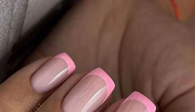 Pink French Tips Short