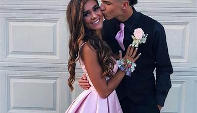 Pink Hoco Dress Couple