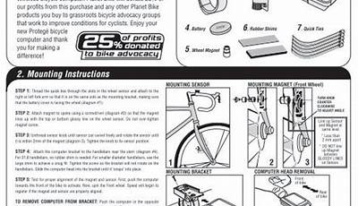 Planet Bike Protege 9.0 Manual