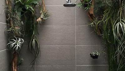 Plants On Shower Wall