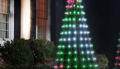 Porch Christmas Tree Multicolor Lights