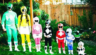 Power Ranger Family Halloween Costumes