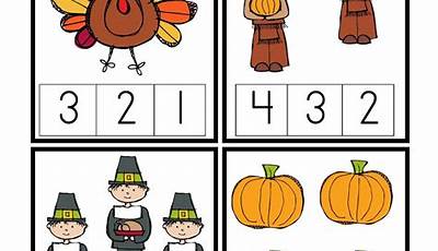 Pre K Thanksgiving Printables Preschool