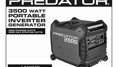 Predator 3500 Inverter Manual Español