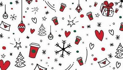 Preppy Christmas Wallpaper Red And White