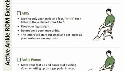 Printable Ankle Strengthening Exercises
