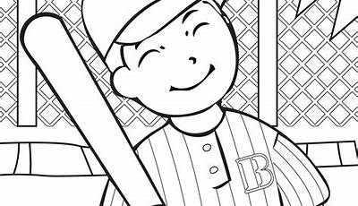 Printable Baseball Coloring Pages